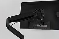 Mount-It! Single Monitor Arm Desk Mount | Gas Spring Monitor Arm | Full Motion Articulating Height Adjustable | Fits 21 22