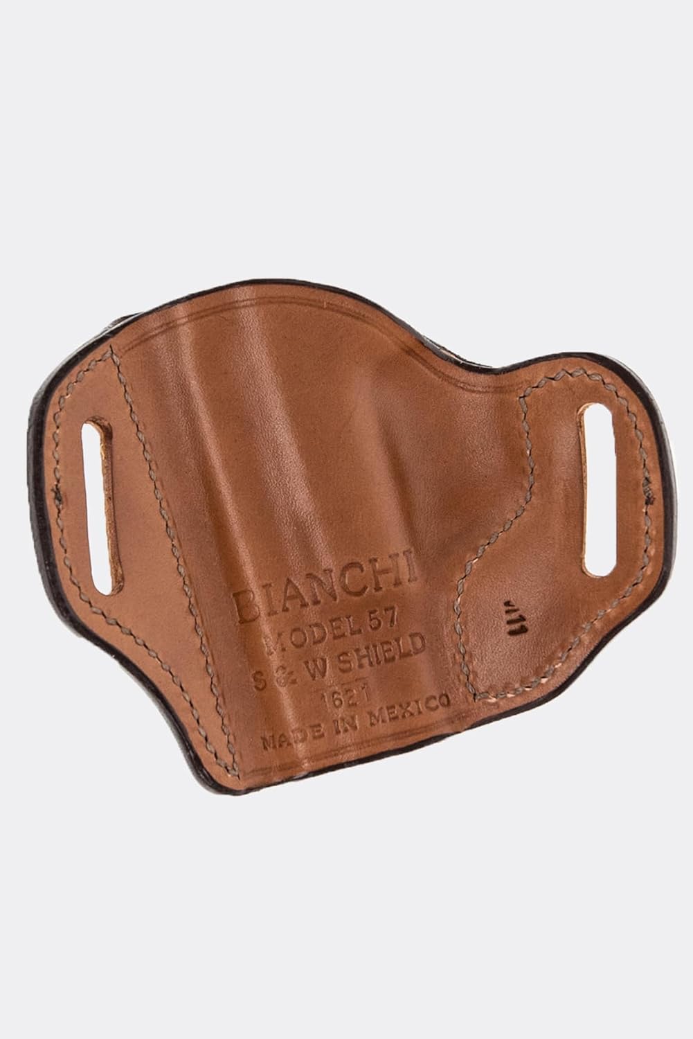BIANCHI Model 57 Remedy Open-Top Full-Grain Leather Belt Slide Holster