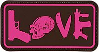 VOODOO TACTICAL PVC 'LOVE' Tactical Patch with Hook Backing