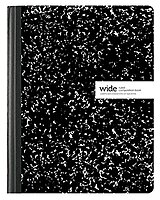 Office Depot Composition Book, 7 1/2in x 9 3/4in, Wide Ruled, 100 Sheets, Assorted Black/White Designs (No Design Choice), 09910