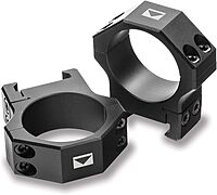 STEINER H-Series Lightweight 30mm Scope Rings, Black, Picatinny