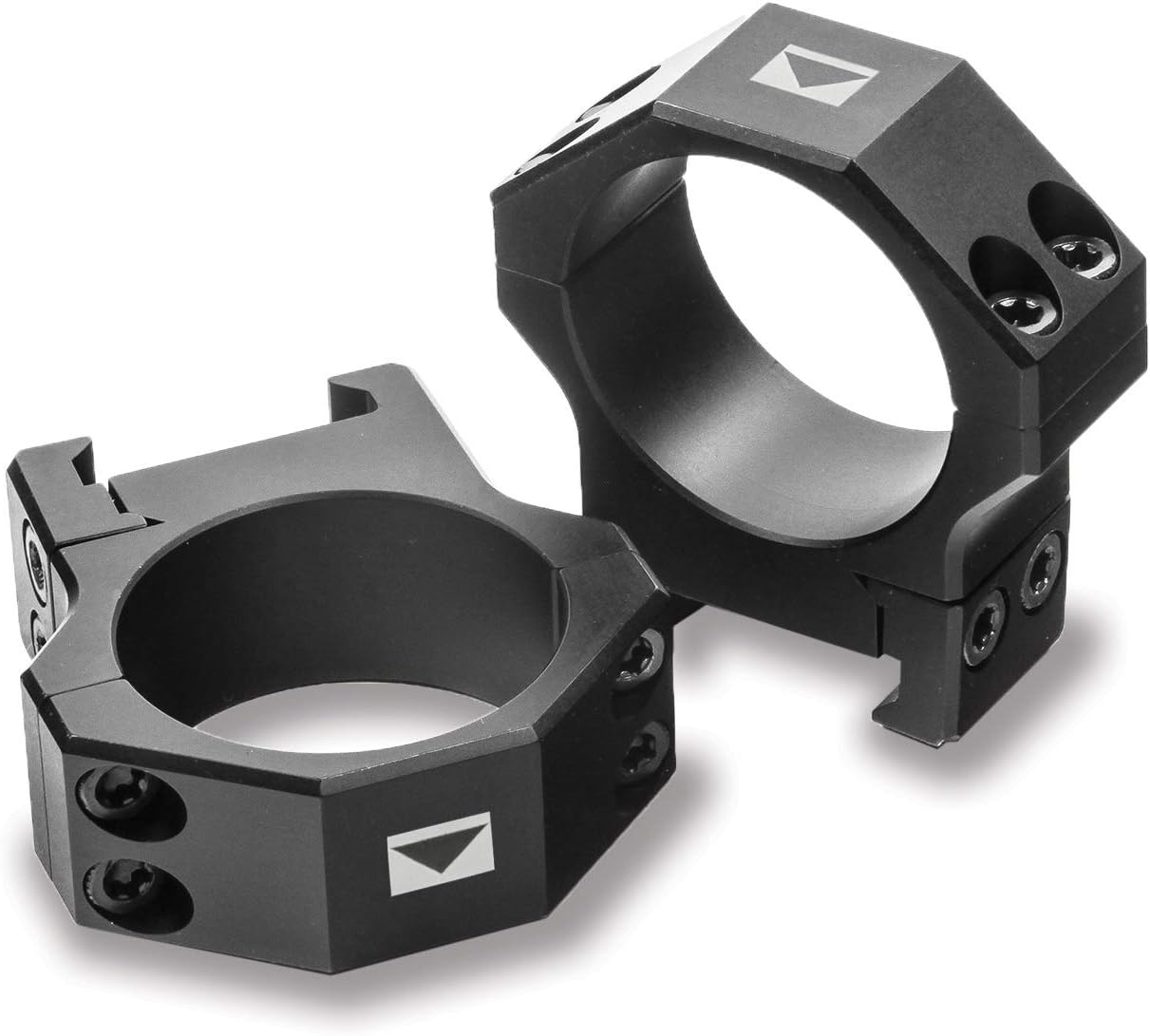 STEINER H-Series Lightweight 30mm Scope Rings, Black, Picatinny