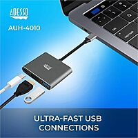 ADESSO AUH-4010 USB-C Docking Station - 4K HDMI, 100W PD
