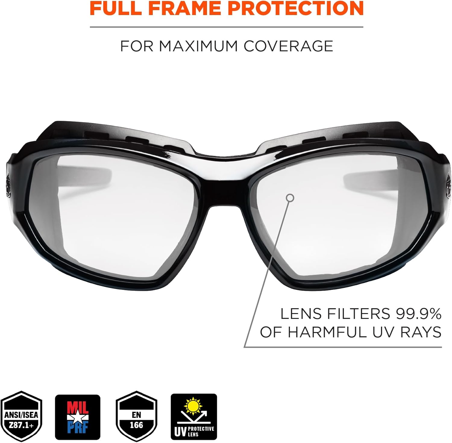 Ergodyne Skullerz LOKI Convertible Safety Glasses/Goggles