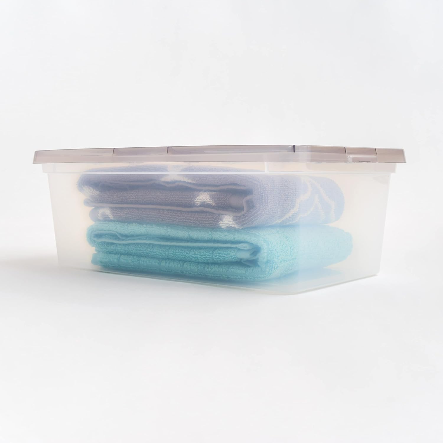 IRIS 6 Quart Snap Top Plastic Storage Boxes, Clear - 10 Pack