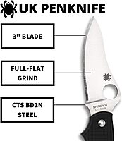 SPYDERCO UK Penknife Lightweight Slip-Joint Pocket Knife