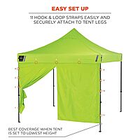 Ergodyne SHAX 6096 Pop-Up Tent Sidewall with Zipper, Fits 10ft x 10ft