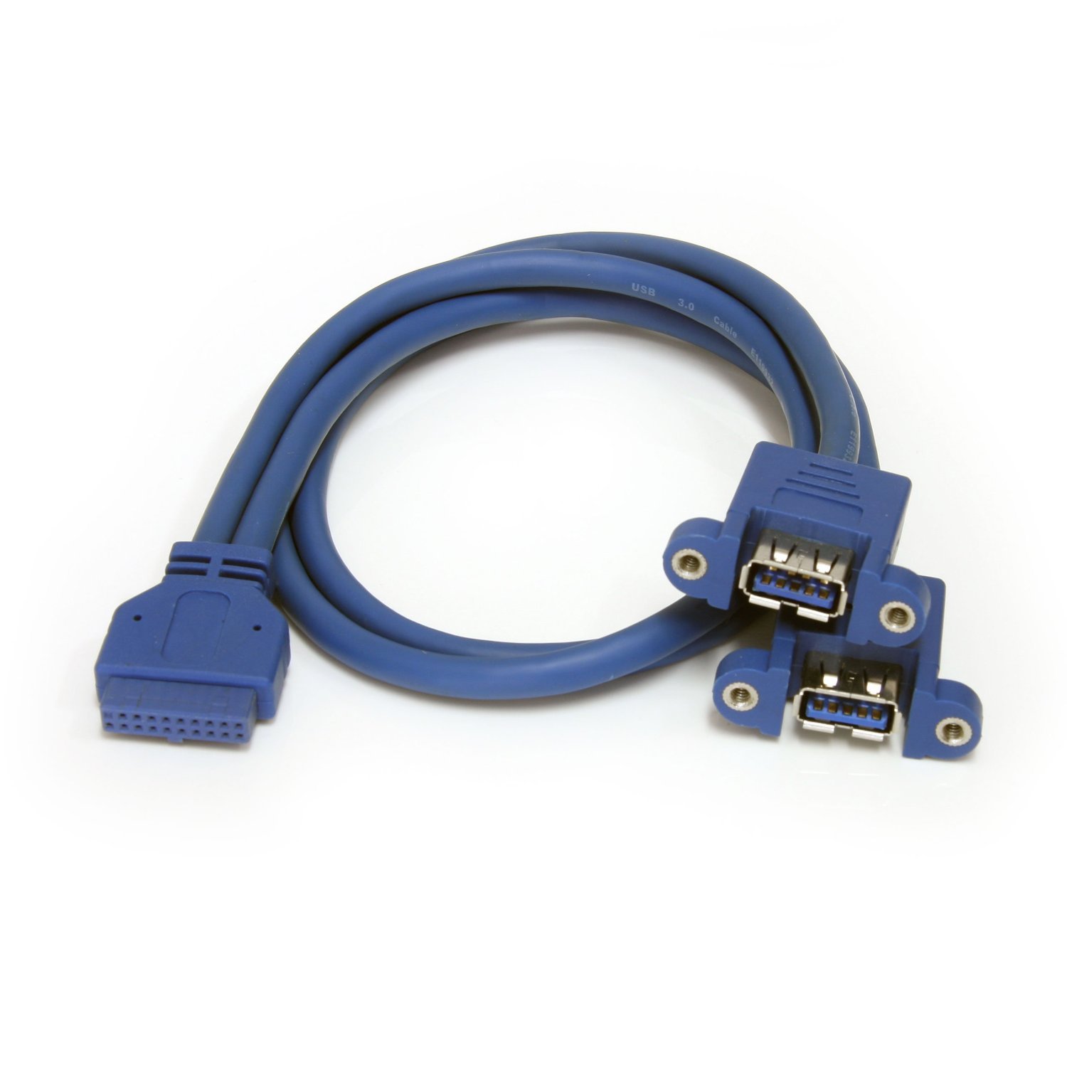 StarTech.com 2 Port Panel Mount USB 3.0 Cable - USB A to Motherboard Header Cable F/F (USB3SPNLAFHD)