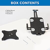 Mount-It! Anti-Theft Tablet Wall Mount | Universal Fit Tablet Kiosk Compatible with 7.9" to 11" Ipad and Samsung Tablets | Wall Mounted Tablet Kiosk, Black