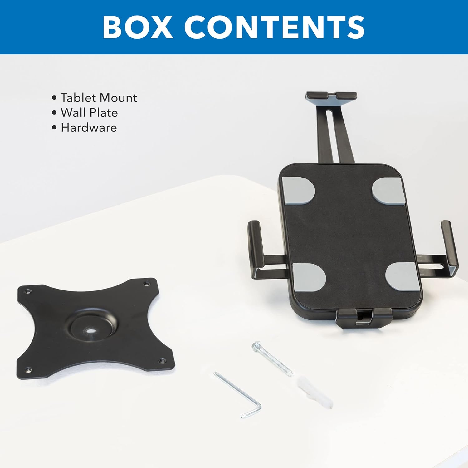 Mount-It! Anti-Theft Tablet Wall Mount | Universal Fit Tablet Kiosk Compatible with 7.9" to 11" Ipad and Samsung Tablets