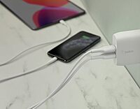 Belkin Dual Port USB Charger Block 24W - iPhone Charger Fast Charging - iPhone 16, 15, 14, iPad Pro, Samsung Galaxy S25