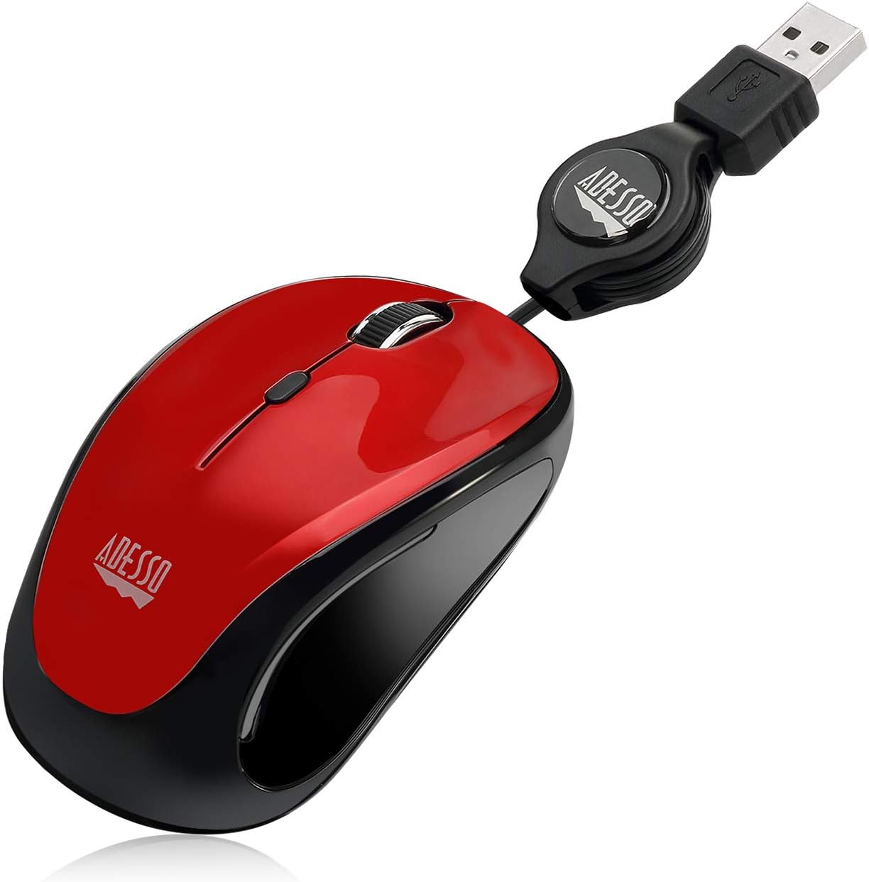 Retractable Mini Mouse iMouse S8B with Built-in Scroll Wheel, Adjustable DPI, Multi-Color LED Backlight