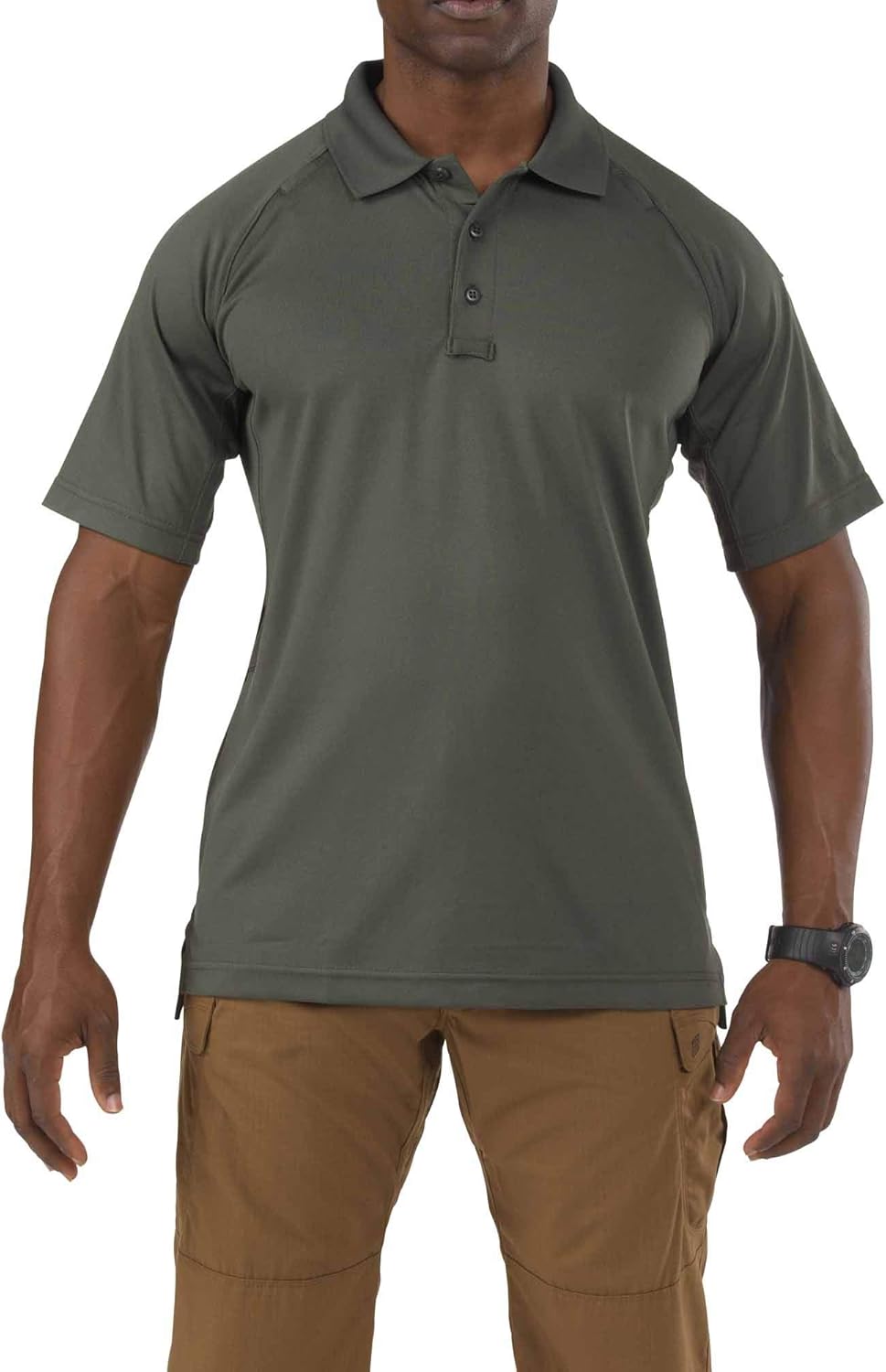 5.11 Tactical Men's Performance Short Sleeve Polo, 100% Polyester, Moisture Wicking, Style 71049