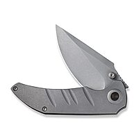 WE KNIFE Framelock Folding Knife CPM-20CV Stonewash Titanium Handle