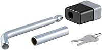 CURT 23024 Trailer Hitch Lock, 1/2-Inch Pin Diameter, 5/8-Inch Adapter, Fits 1-1/4 or 2-Inch Receiver (Pack of 4) No Size
