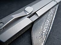 BÖKER PLUS® Cataclyst Damascus pocket knife - EDC Flipper Knife with Damascus blade 110 layers