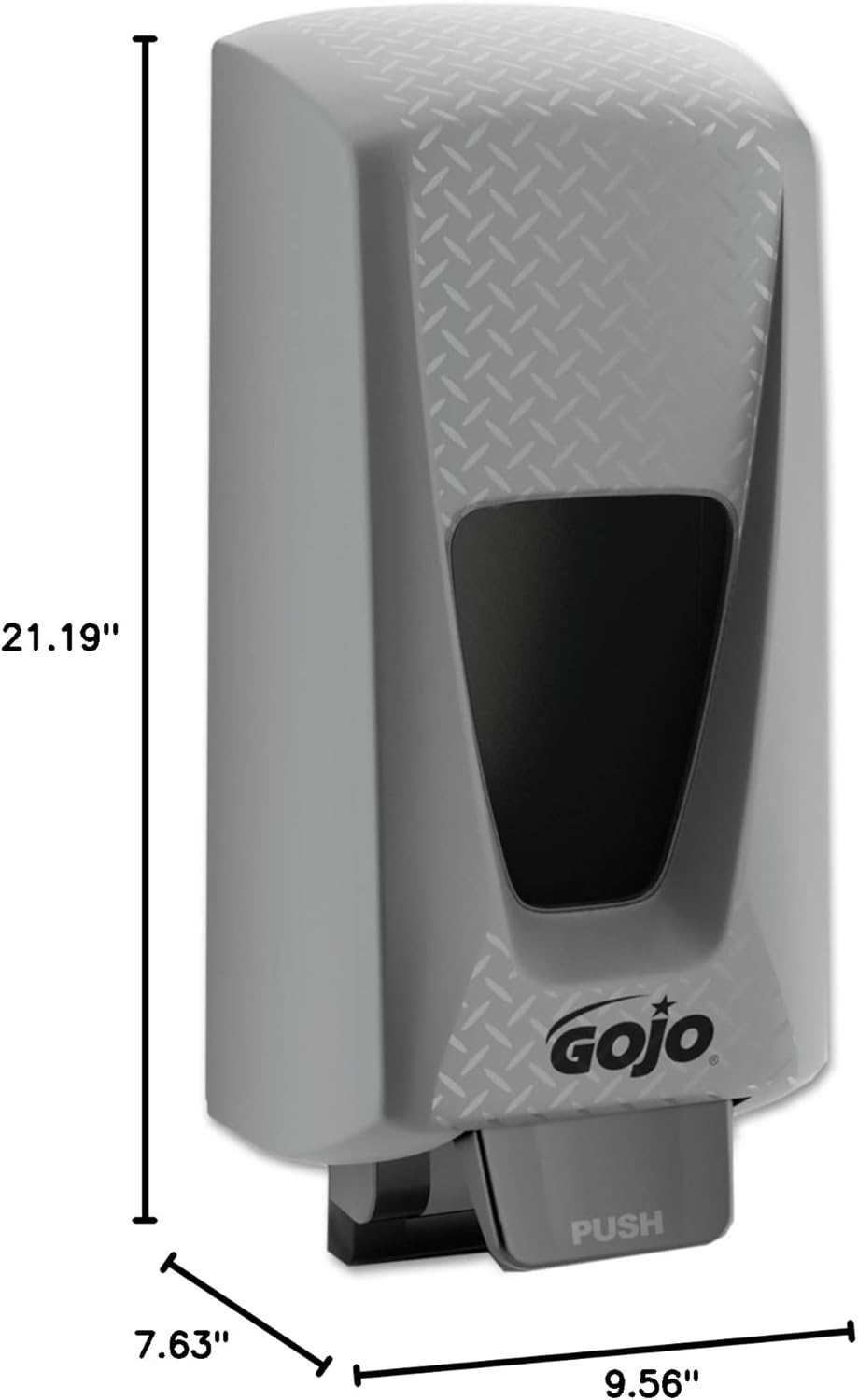 GOJO PRO TDX 5000 Push-Style Dispenser, Gray, for 5000 mL GOJO PRO TDX Hand Cleaner/Hand Soap Refills (Pack of 1) - 7500-01