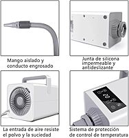 Secadora para Perro de Pelo Profesional con Visualización LED,