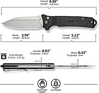 CIVIVI Neurohaptic Folding Pocket Knife (3.74" Blade)