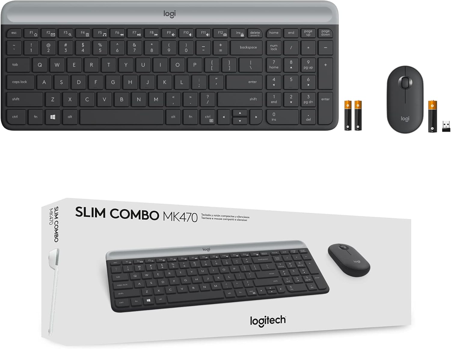 Logitech MK470 Slim Wireless Keyboard and Mouse Combo