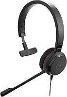 Jabra EVOLVE 20 Headset - Mono - USB Type C - Wired - 32 Ohm - 150 Hz to 7 kHz - Over-the-head - Monaural - 4993829289
