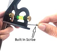 SWANSON TOOLS Combination Square with Die-Cast Zinc Body and Stainless Steel Rule