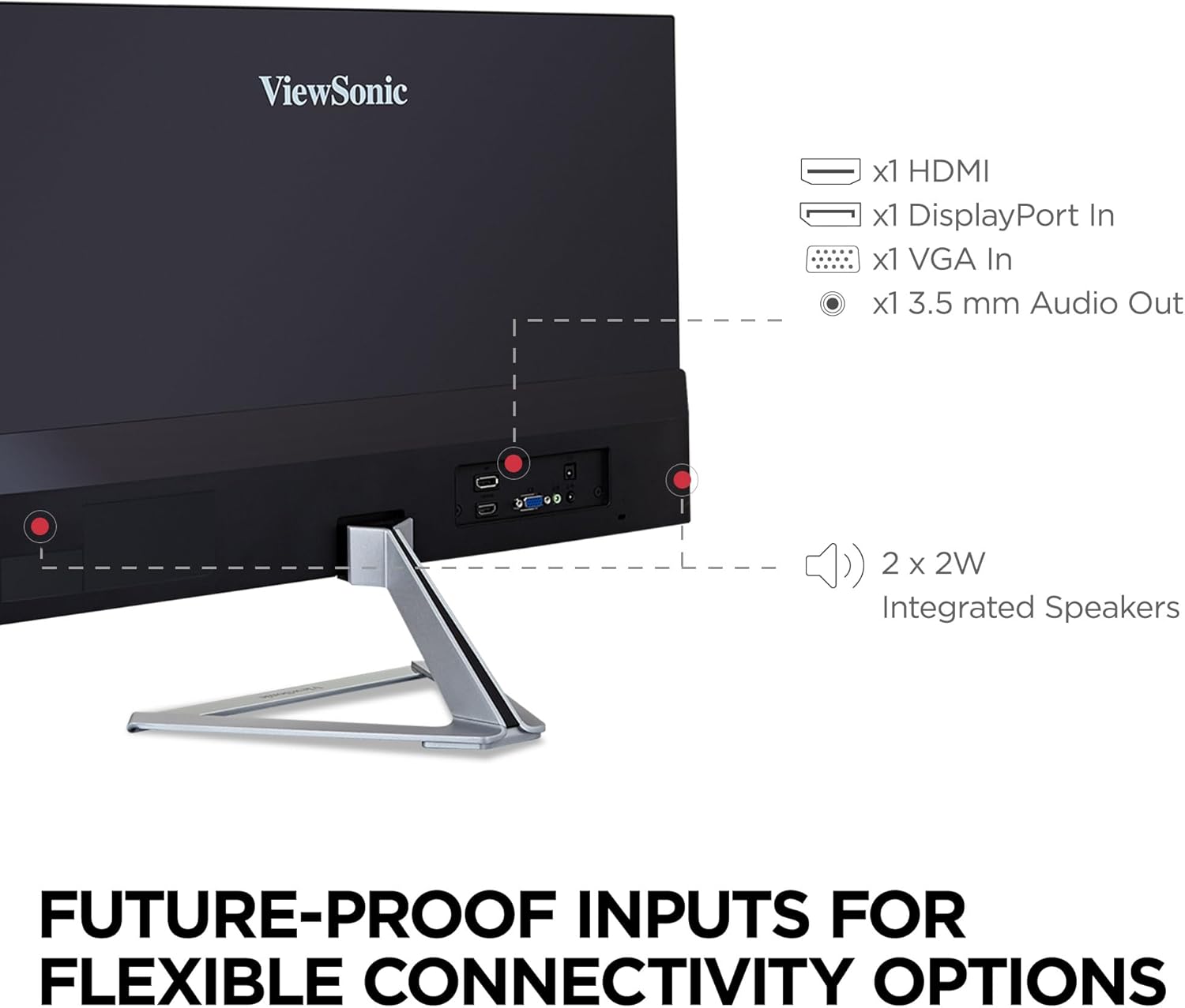 ViewSonic VX-SMHD Full HD IPS Monitor with HDMI and DisplayPort