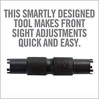 Real Avid Front Sight Adjuster: universal tool for adjusting A1 and A2 Type Front Sights (4-prong and 5-prong BUIS)