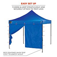 Ergodyne SHAX 6096 Pop-Up Tent Sidewall with Zipper, Fits 10ft x 10ft