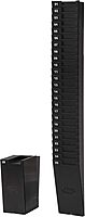 Lathem Time Card Rack Expandable System, 25 Pockets, Durable Construction with Mounting Hardware, Holds up to 9 Inch Cards, Black (25-9EX)