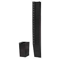 Lathem Time Card Rack Expandable System, 25 Pockets, Durable Construction with Mounting Hardware, Holds up to 9 Inch Cards, Black (25-9EX)