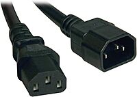 TRIPP LITE C14 to 2×C13 Y-Splitter Power Cord, 6 ft, 18AWG, 10A/250V - P004-006-2C13