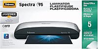 Fellowes® Spectra™ 95 Laminator With Combo Kit, 9 1/2" Entry Width, 3"H x 14 1/2"W x 7"D, Silver/Black
