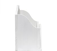 Elegant Designs Homewood Farmhouse Wooden Decorative Envelope-Shaped Desktop Letter Holder