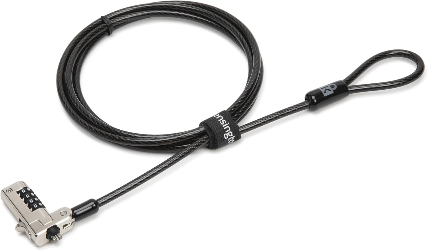 Kensington Slim N17 Combination Laptop Lock for Wedge-Shaped Slot - Security cable lock