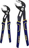 IRWIN Tools VISE-GRIP GrooveLock Pliers Set, V-Jaw, 2 Piece, 2078709 Regular Pliers Set