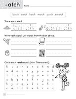 Scholastic Teacher Resources Write-N-Seek Workbook, Word Families, Pre-K - Grade 2