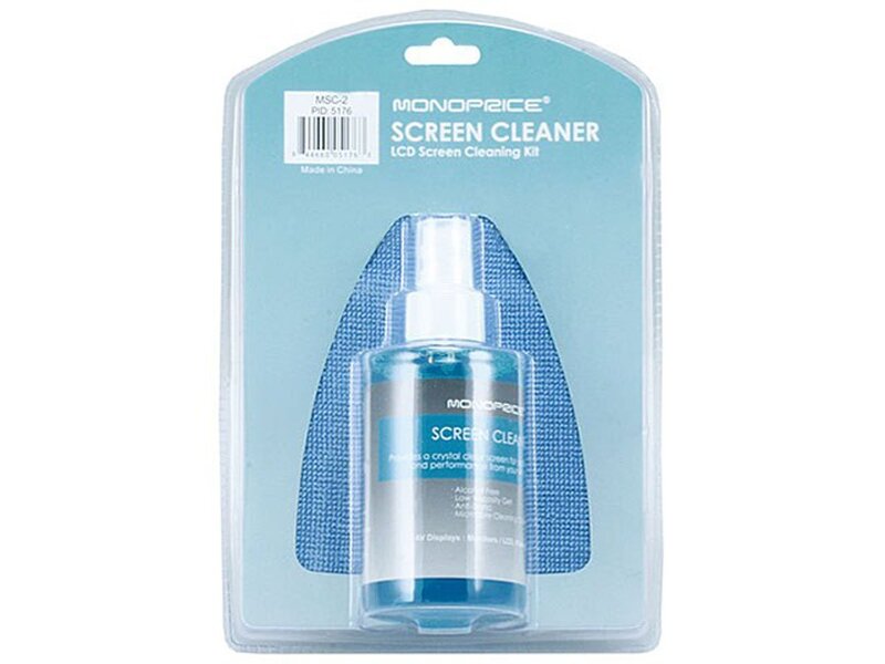 Monoprice 105176 Universal Screen Cleaner (Large Bottle, Blister Pack) for LCD and Plasma TV, all iPad, iPhone, Galaxy Tab