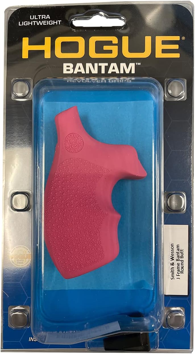 HOGUE Bantam Style Rubber Monogrip Grip for S&W J-Frame Round Butt Revolvers
