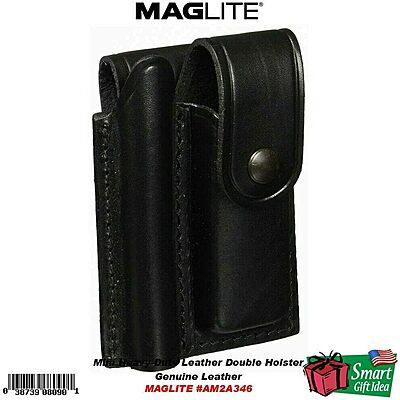 MagLite AM2A346KMaglite Mini Maglite/Pocket Knife Leather Holster, Black