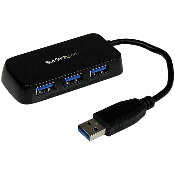 StarTech.com 4-Port USB 3.0 SuperSpeed Hub with Built-in Cable
