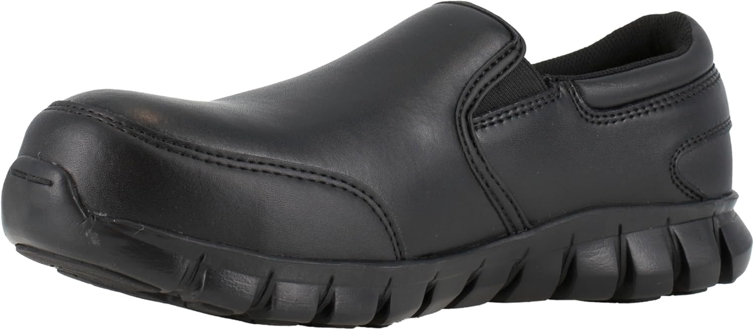 REEBOK Sublite Cushion Composite Toe ESD Slip-On Work Shoe