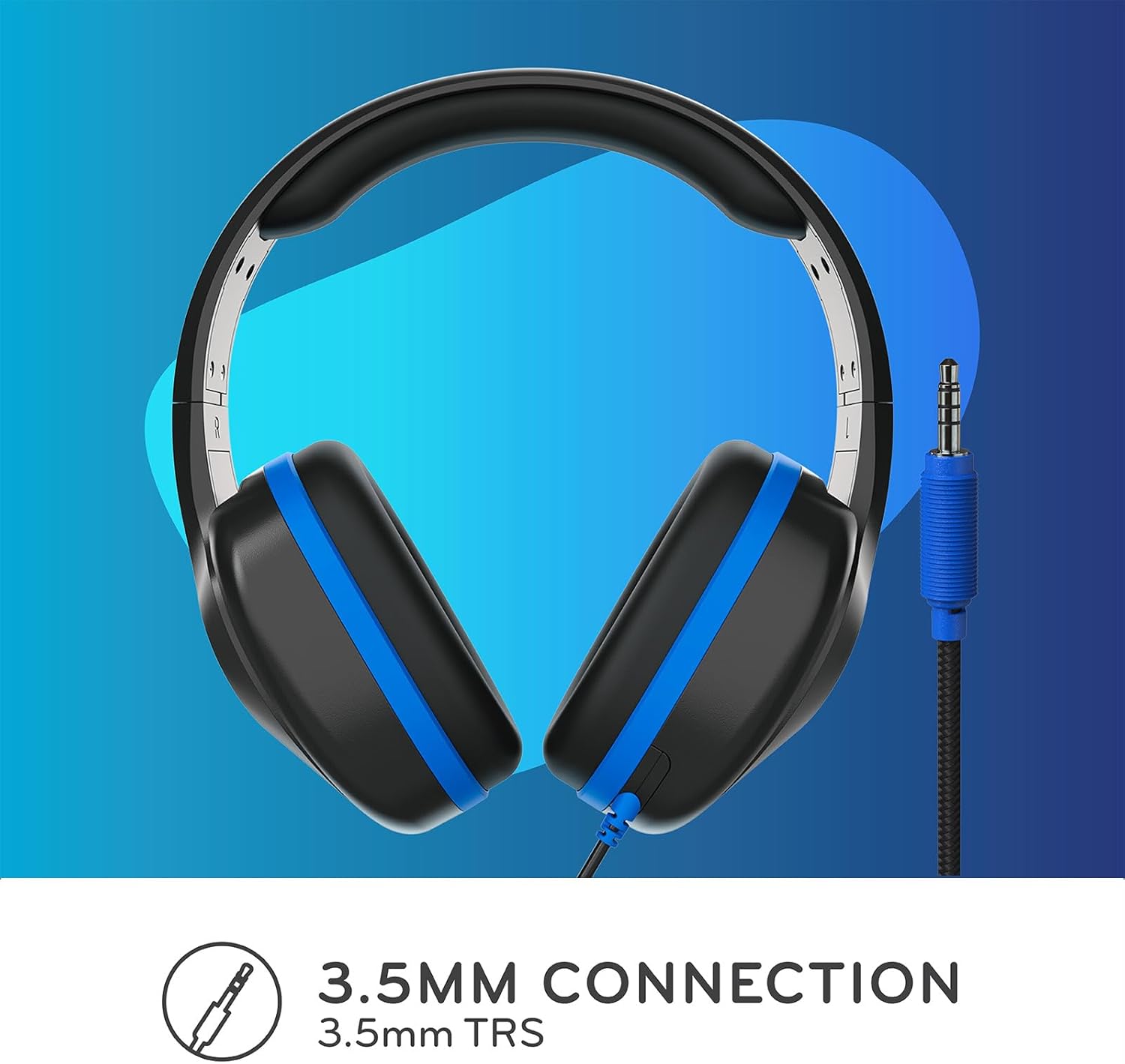 ThinkWrite Technologies REVO TW300, Premium Wired Over-Ear Headphones, Noise Reducing Headphones with 3.5mm Jack