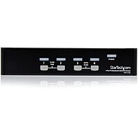 StarTech.com 4 Port Professional VGA USB KVM Switch with Hub - 1U Rack-mountable KVM Switch (SV431USB)
