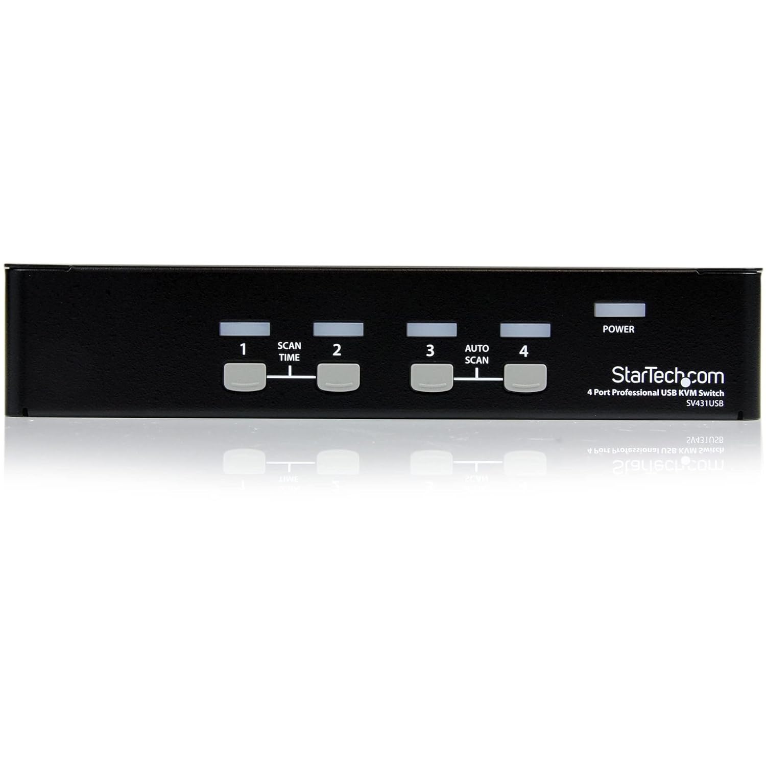 StarTech.com 4 Port Professional VGA USB KVM Switch with Hub - 1U Rack-mountable KVM Switch (SV431USB)