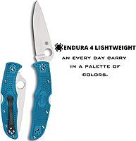 Spyderco Endura 4 Folding Pocket Knife with 3.8 in Blade and FRN Handle