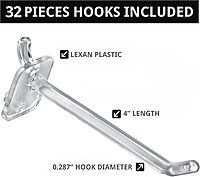 Azar Displays 4-Sided Revolving Pegboard Countertop Display 14 x 14 x 20