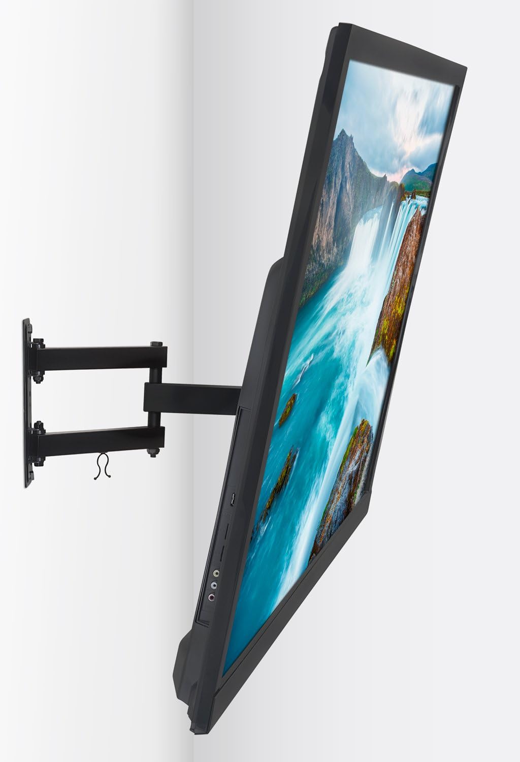 Mount-It! Full Motion TV Wall Mount | Single Stud Installation | Swivel