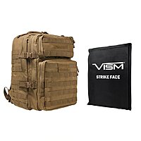Assault Backpack with ONE 11"X14" Soft Ballistic Panel/TAN