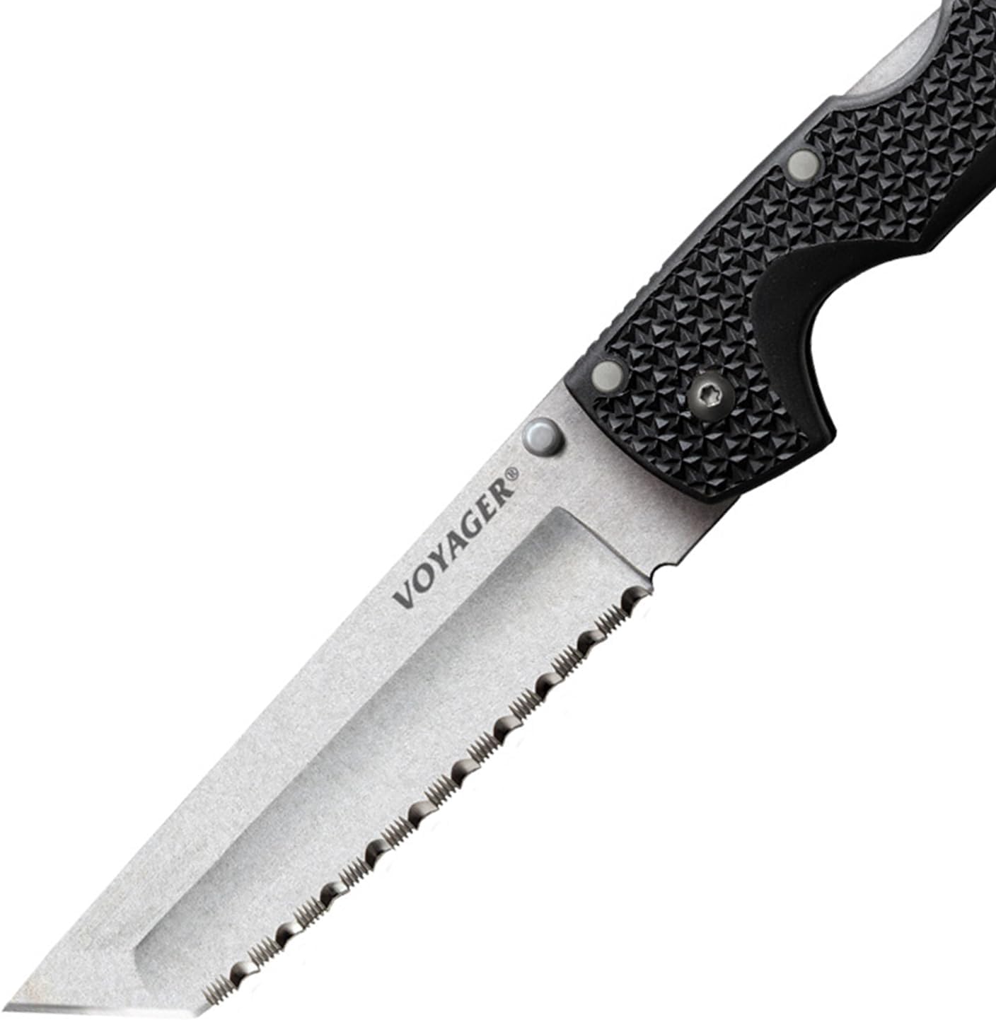 COLD STEEL XL Voyager 5.5 AUS10A Tanto Folding Knife with Griv-Ex Handle & Tri-Ad Lock